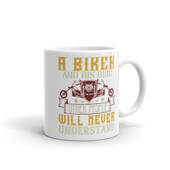A biker and his bike other people will never understand