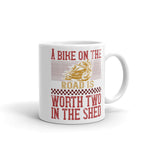 A bike on the worth two in the shet