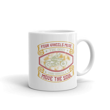 Four wheels move the body