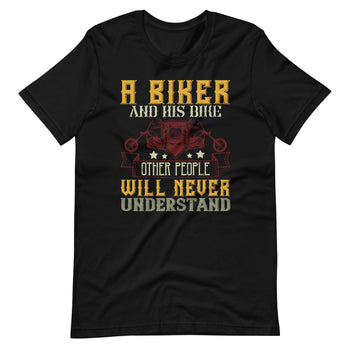 A biker and his bike other people will never understand